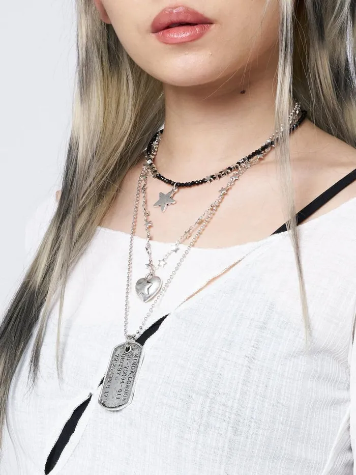 Shop Minga London Accessories Never Lost Three Piece Necklace Set