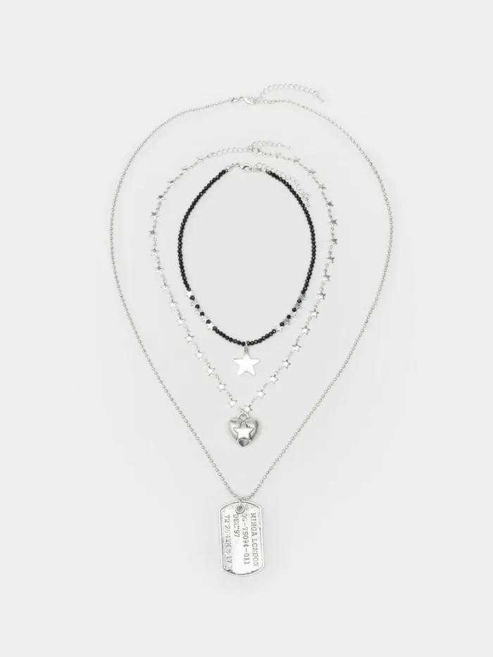 Shop Minga London Accessories Never Lost Three Piece Necklace Set