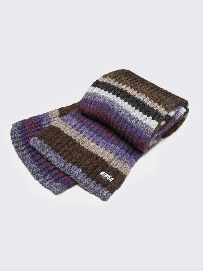 Shop Minga London Accessories Nova Multi Coloured Textured Scarf