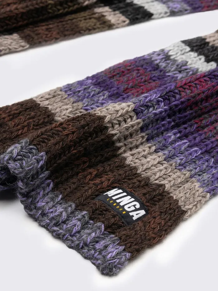 Shop Minga London Accessories Nova Multi Coloured Textured Scarf