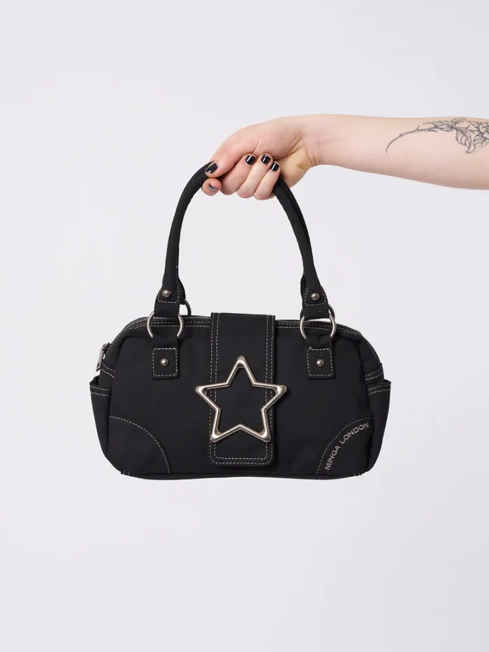 Shop Minga London Accessories Star Girl Black Y2k Handbag