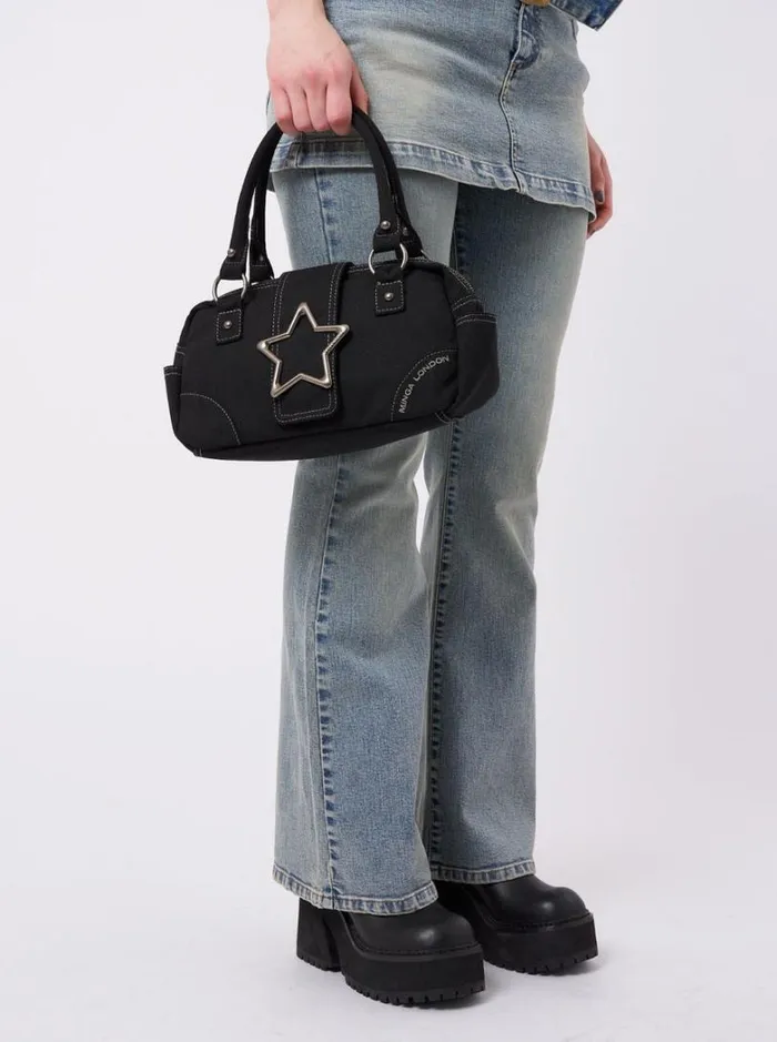 Shop Minga London Accessories Star Girl Black Y2k Handbag