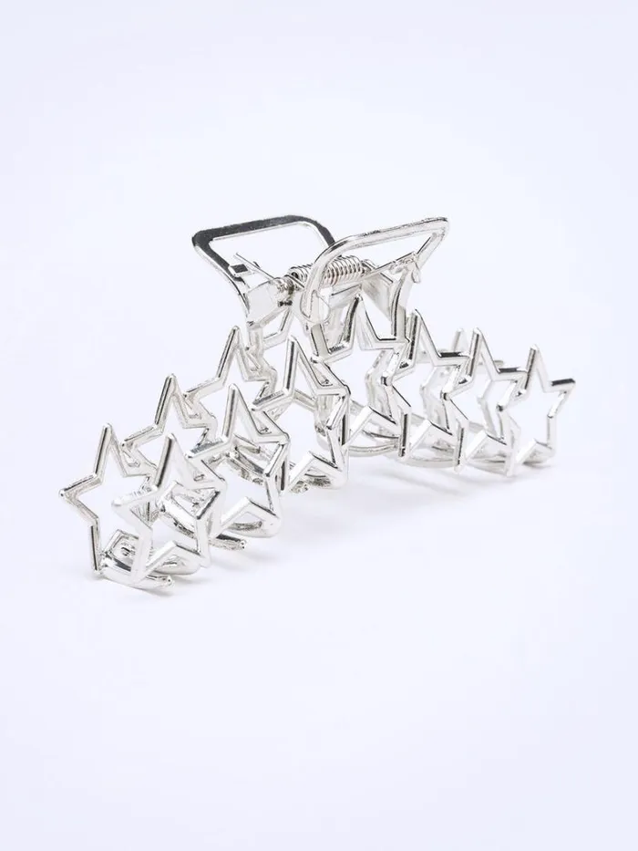 Shop Minga London Accessories Stars Aligned Silver Claw Clip