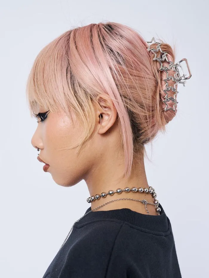 Shop Minga London Accessories Stars Aligned Silver Claw Clip