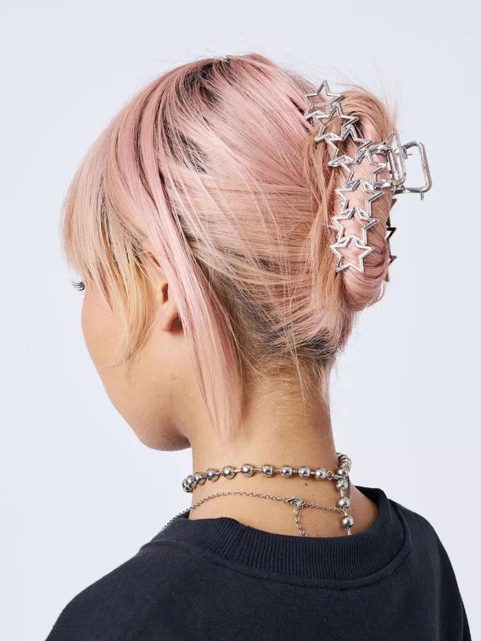 Shop Minga London Accessories Stars Aligned Silver Claw Clip