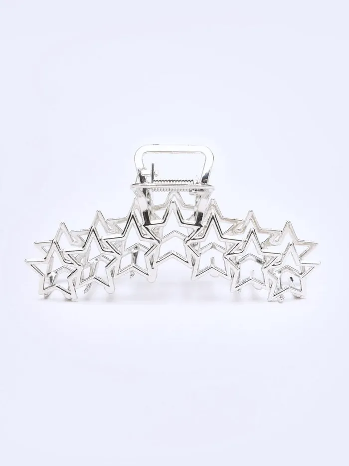Shop Minga London Accessories Stars Aligned Silver Claw Clip