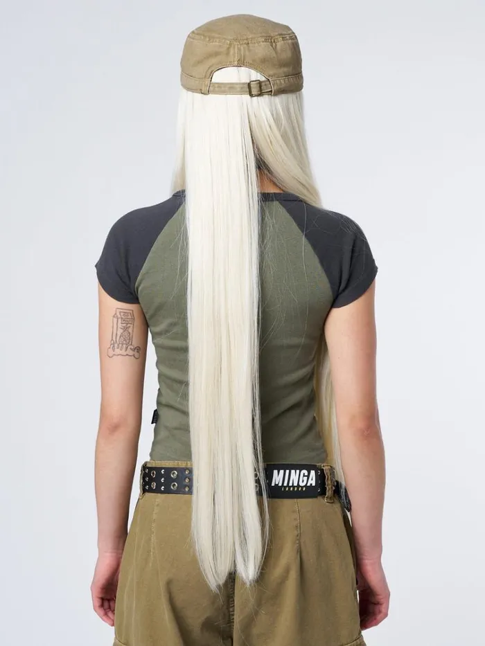 Shop Minga Star Beige Military Cap Minga London Accessories