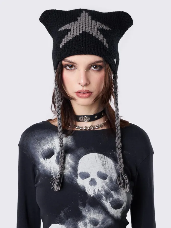 Shop Minga Star Knitted Beanie Minga London Accessories