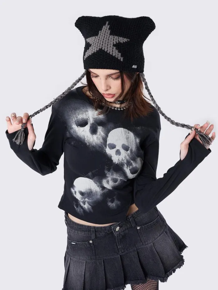 Shop Minga Star Knitted Beanie Minga London Accessories Shop Minga Star Knitted Beanie Minga London Accessories