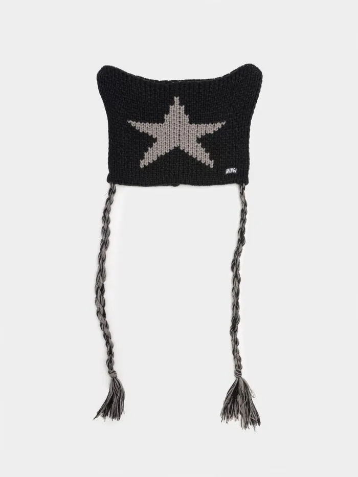 Shop Minga Star Knitted Beanie Minga London Accessories Shop Minga Star Knitted Beanie Minga London Accessories