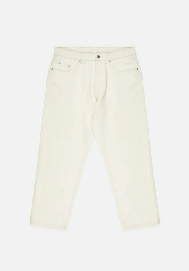 Shop MKI 16OZ DENIM JEANS Off White MKI MIYUKI ZOKU Trousers