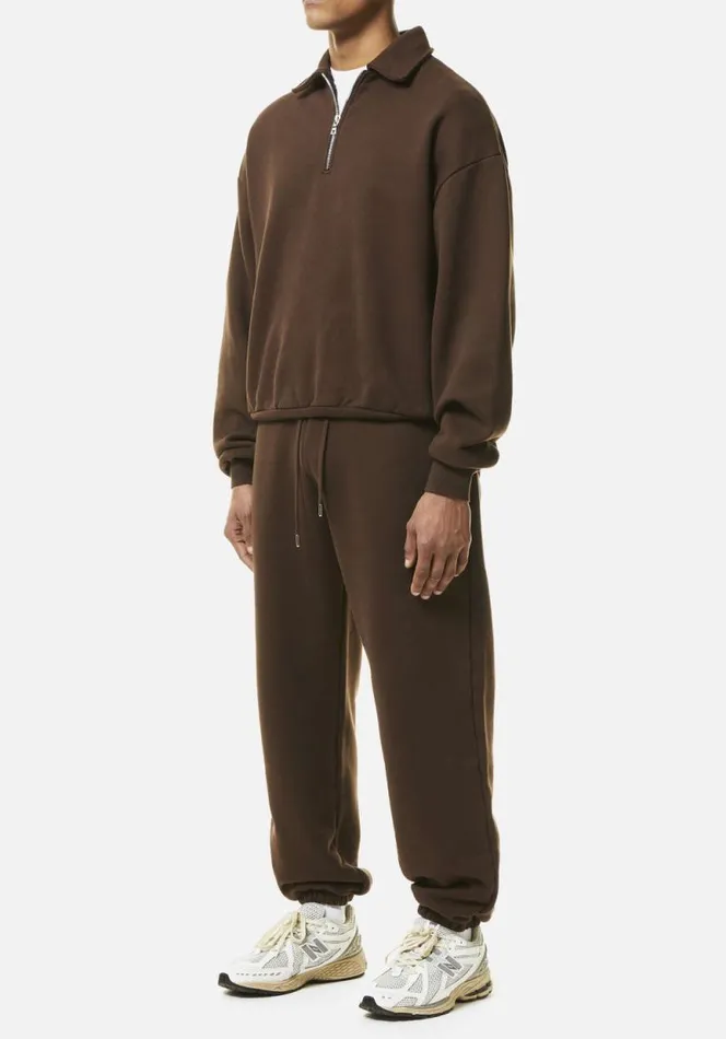 Shop MKI 800 GSM SUPERWEIGHT JOGGERS Brown MKI MIYUKI ZOKU Trousers