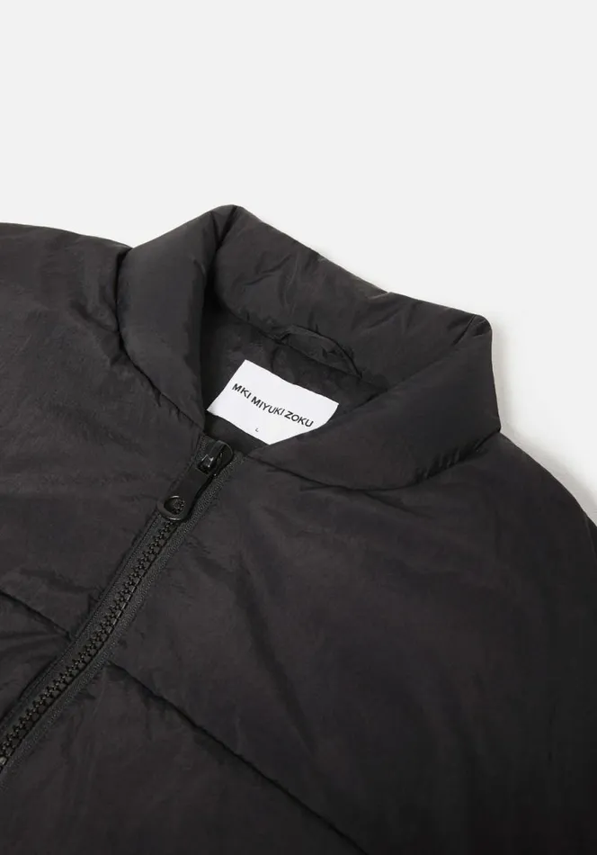 Shop MKI BUBBLE BOMBER JACKET Black MKI MIYUKI ZOKU Outerwear