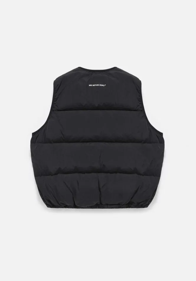 Shop MKI BUBBLE VEST Black MKI MIYUKI ZOKU Outerwear