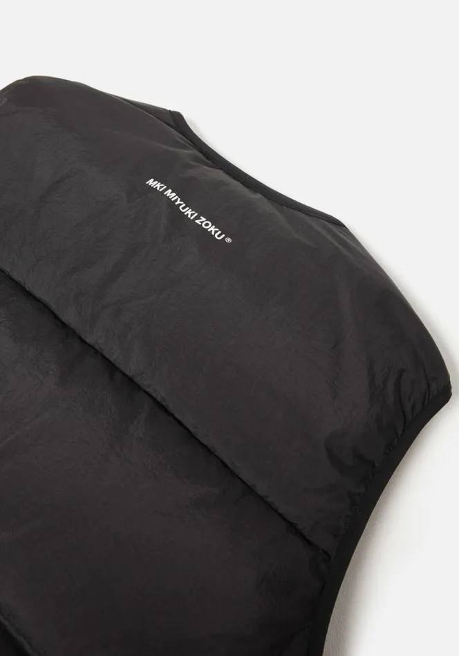 Shop MKI BUBBLE VEST Black MKI MIYUKI ZOKU Outerwear