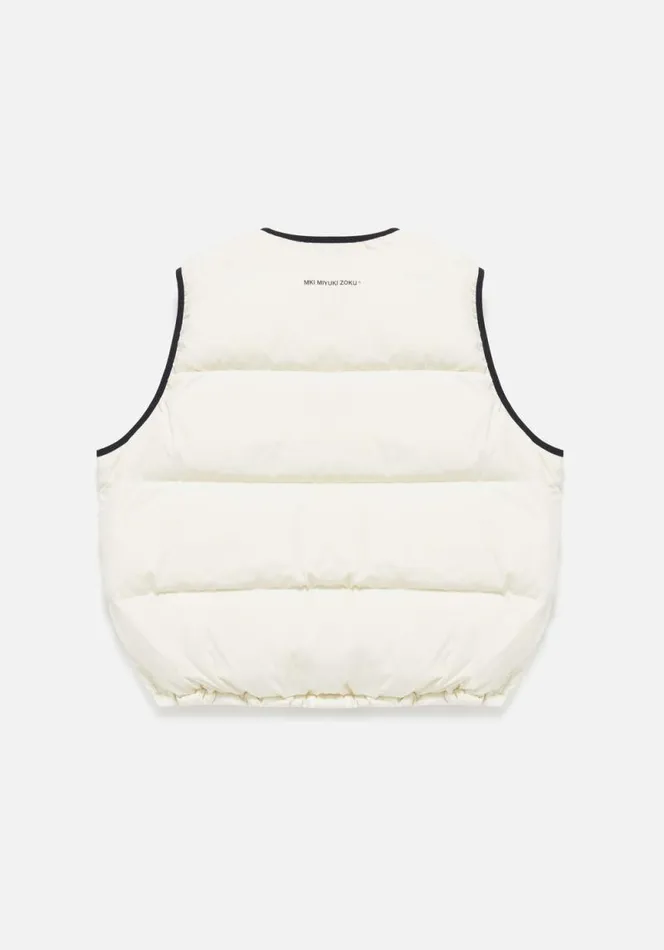 Shop MKI BUBBLE VEST Off White MKI MIYUKI ZOKU Outerwear