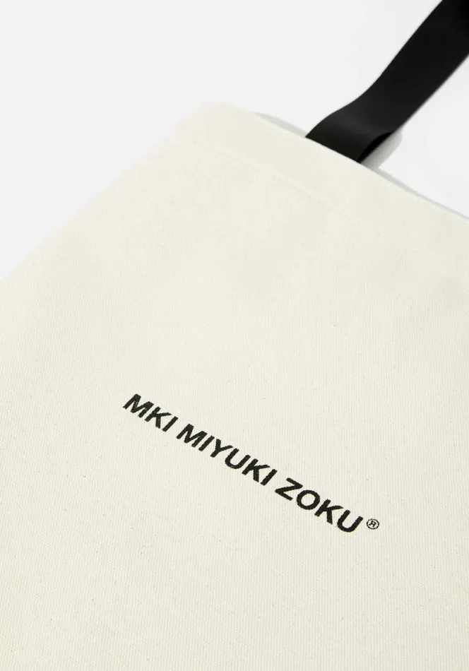 Shop MKI CANVAS EVERYDAY TOTE BAG Ecru MKI MIYUKI ZOKU Bags