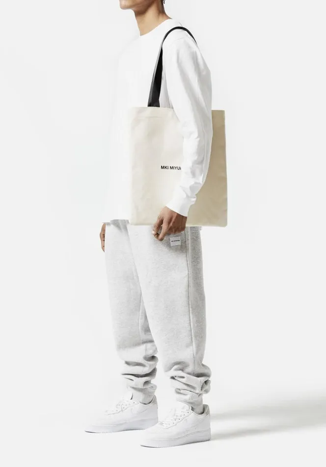 Shop MKI CANVAS EVERYDAY TOTE BAG Ecru MKI MIYUKI ZOKU Bags