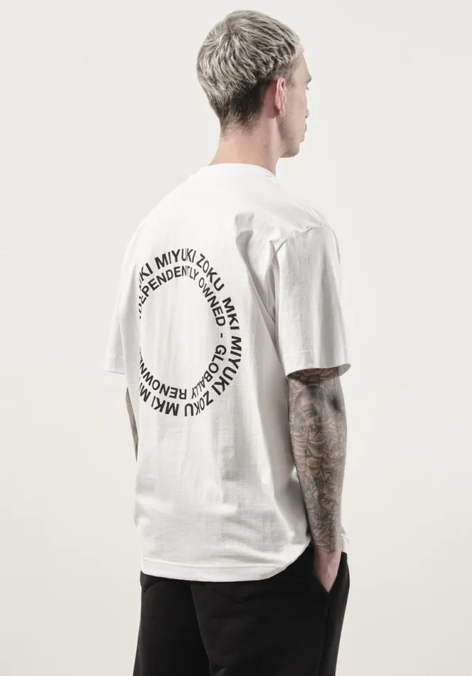Shop MKI CIRCLE TSHIRT White MKI MIYUKI ZOKU TShirts