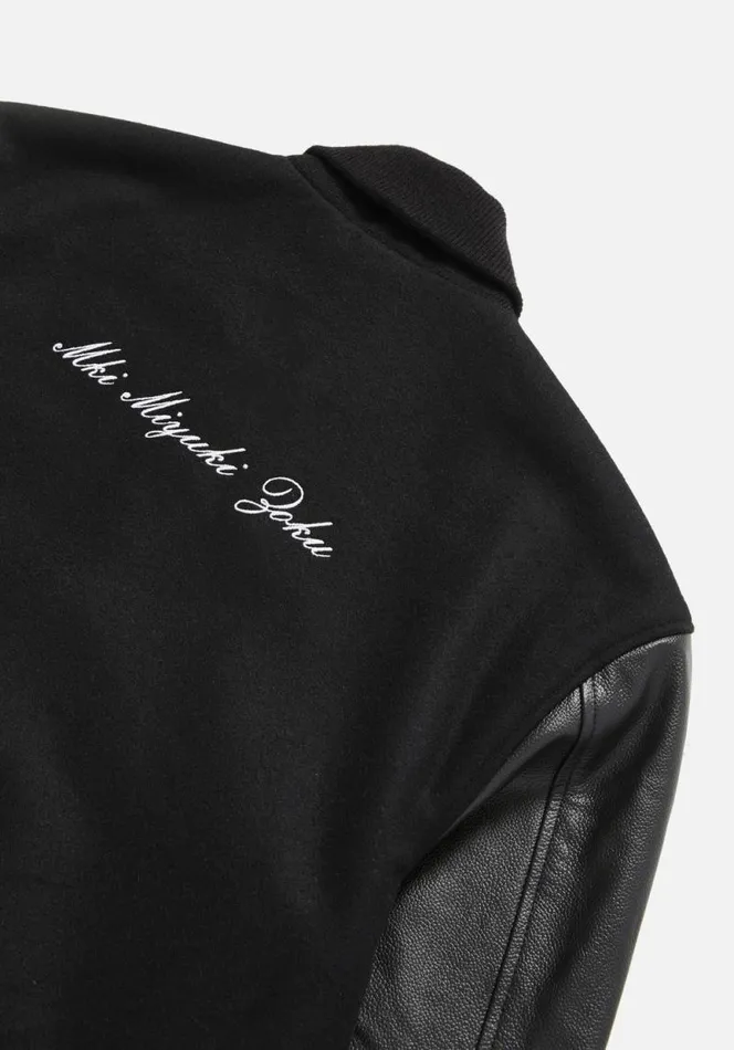 Shop MKI COLLEGE VARSITY JACKET Black MKI MIYUKI ZOKU Outerwear