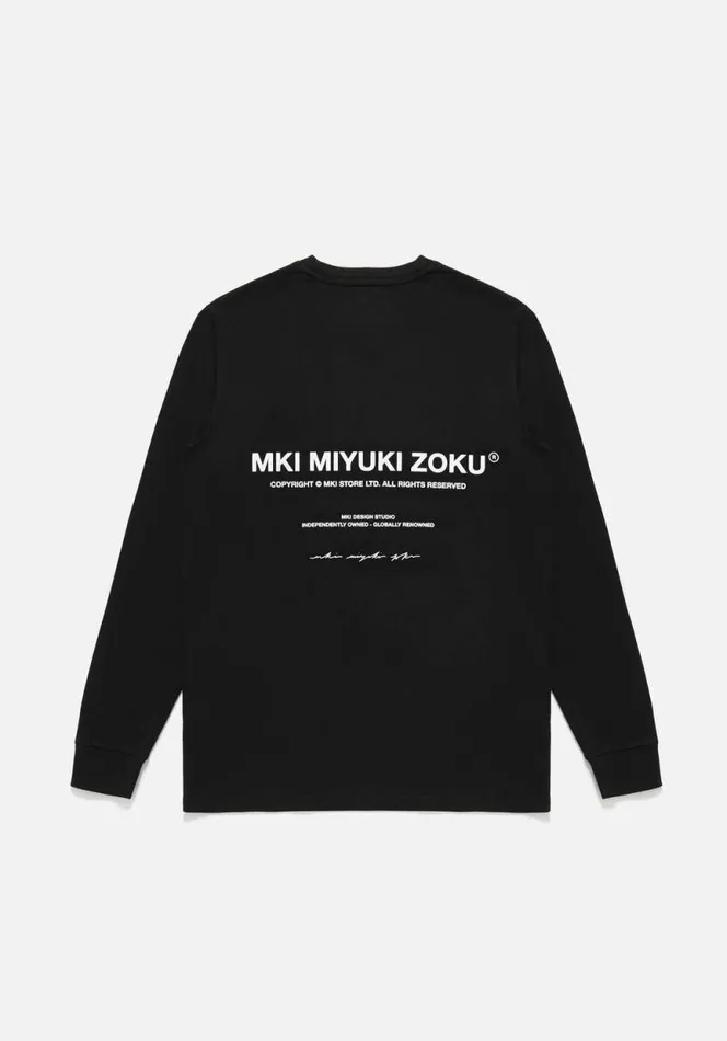 Shop MKI DESIGN STUDIO LONGSLEEVE Black MKI MIYUKI ZOKU TShirts