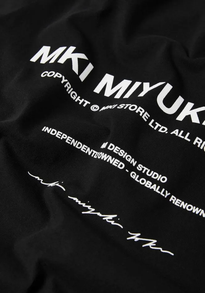 Shop MKI DESIGN STUDIO LONGSLEEVE Black MKI MIYUKI ZOKU TShirts