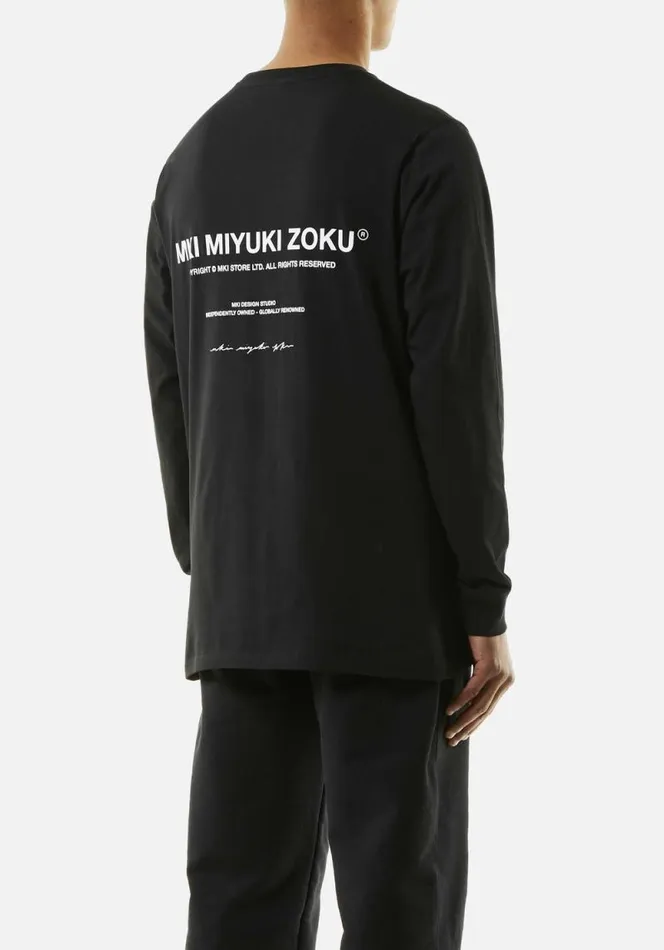Shop MKI DESIGN STUDIO LONGSLEEVE Black MKI MIYUKI ZOKU TShirts