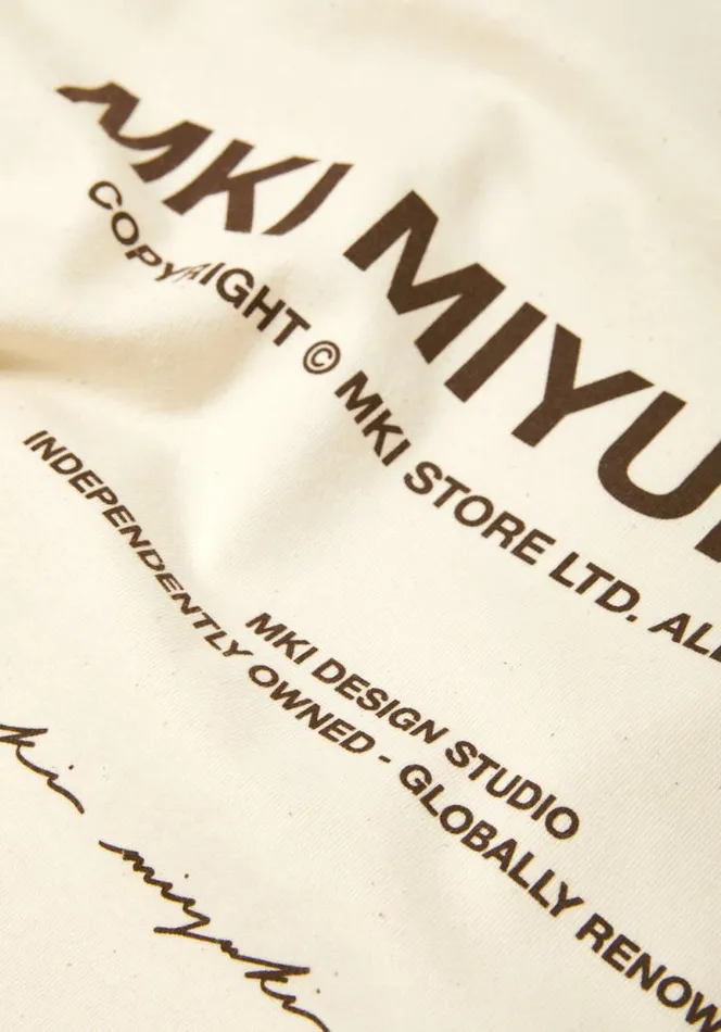 Shop MKI DESIGN STUDIO LONGSLEEVE Ecru MKI MIYUKI ZOKU TShirts