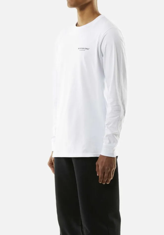Shop MKI DESIGN STUDIO LONGSLEEVE White MKI MIYUKI ZOKU TShirts