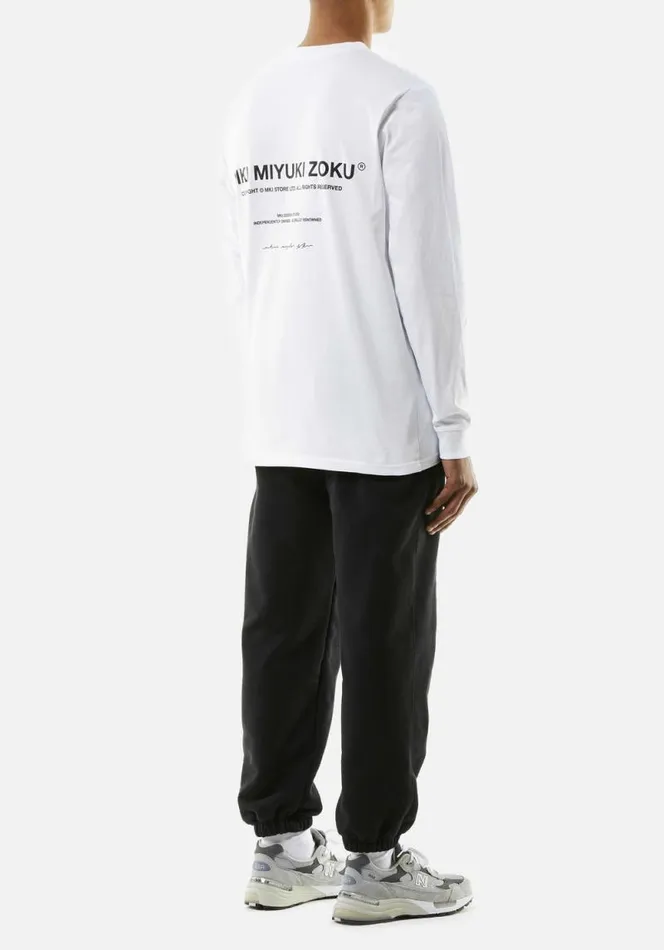 Shop MKI DESIGN STUDIO LONGSLEEVE White MKI MIYUKI ZOKU TShirts