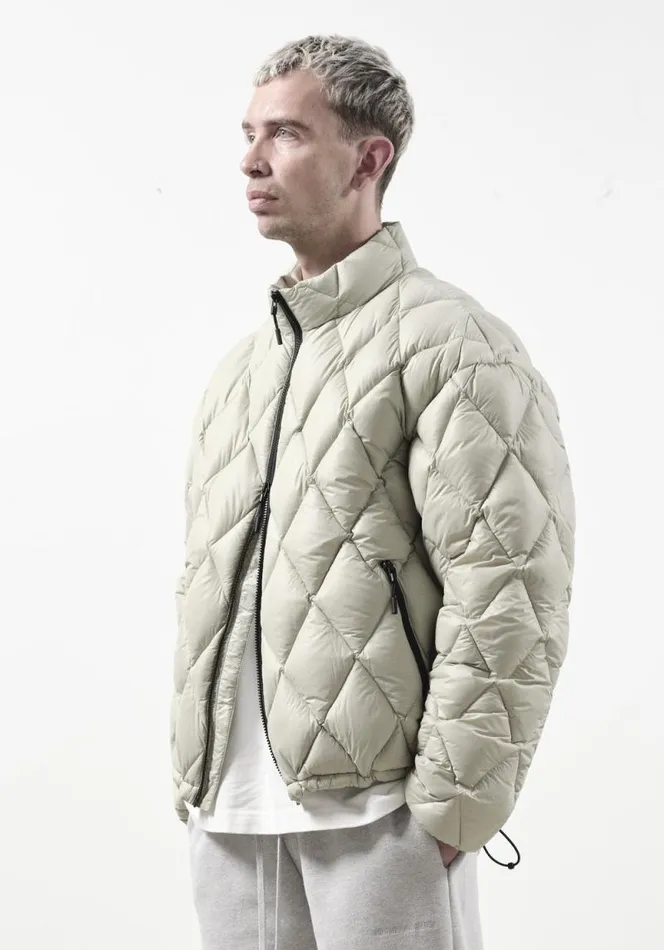 Shop MKI DIAMOND DOWN JACKET Light Green MKI MIYUKI ZOKU Outerwear
