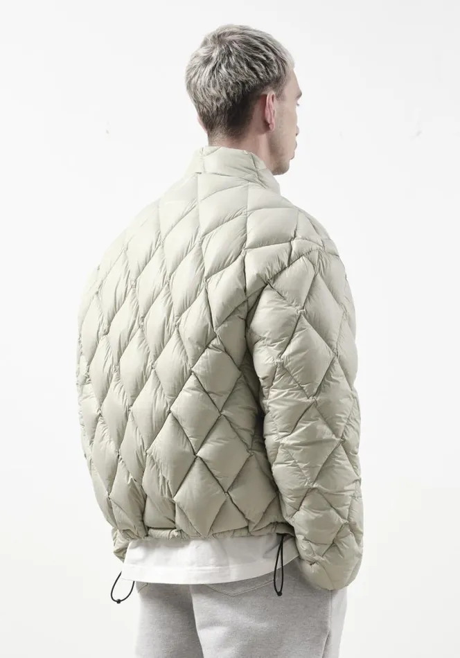 Shop MKI DIAMOND DOWN JACKET Light Green MKI MIYUKI ZOKU Outerwear