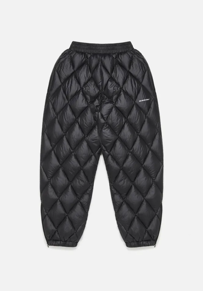 Shop MKI DIAMOND DOWN TRACK PANTS Black MKI MIYUKI ZOKU Trousers