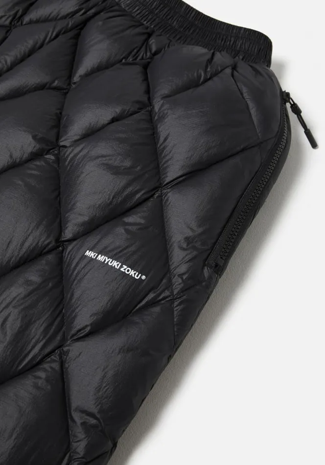 Shop MKI DIAMOND DOWN TRACK PANTS Black MKI MIYUKI ZOKU Trousers