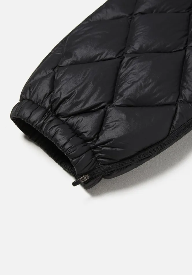 Shop MKI DIAMOND DOWN TRACK PANTS Black MKI MIYUKI ZOKU Trousers