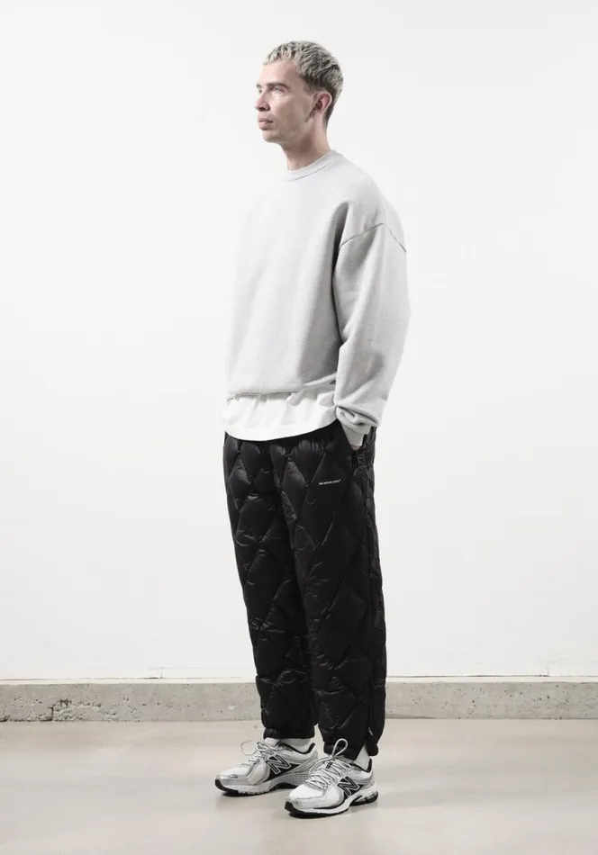 Shop MKI DIAMOND DOWN TRACK PANTS Black MKI MIYUKI ZOKU Trousers