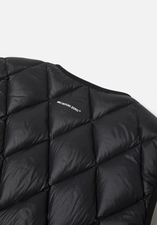 Shop MKI DIAMOND DOWN VEST Black MKI MIYUKI ZOKU Outerwear