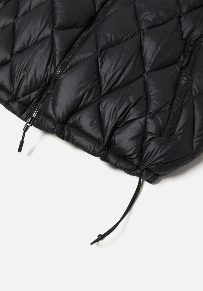 Shop MKI DIAMOND DOWN VEST Black MKI MIYUKI ZOKU Outerwear