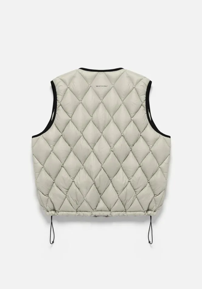 Shop MKI DIAMOND DOWN VEST Light Green MKI MIYUKI ZOKU Outerwear