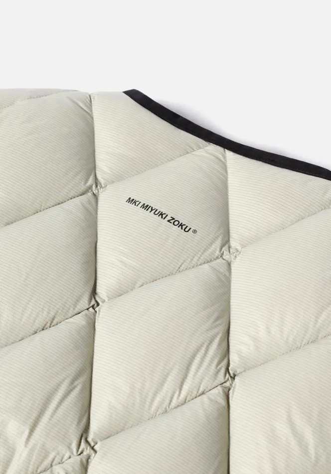 Shop MKI DIAMOND DOWN VEST Light Green MKI MIYUKI ZOKU Outerwear