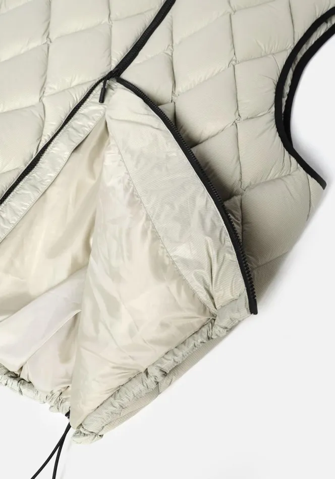 Shop MKI DIAMOND DOWN VEST Light Green MKI MIYUKI ZOKU Outerwear