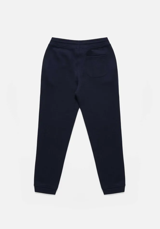Shop MKI EMBROIDERED EMBASSY JOGGERS Navy MKI MIYUKI ZOKU Trousers