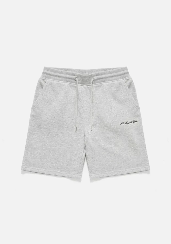 Shop MKI EMBROIDERED EMBASSY SHORTS Grey MKI MIYUKI ZOKU Shorts