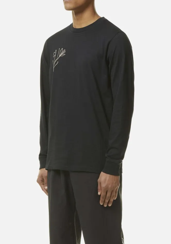 Shop MKI FLORAL LONGSLEEVE Black MKI MIYUKI ZOKU TShirts