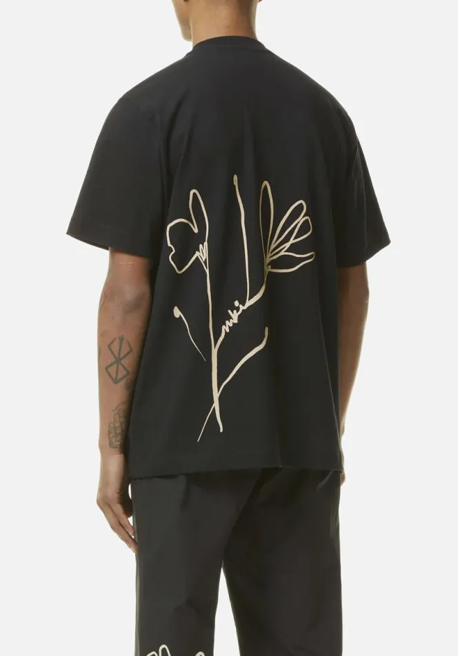 Shop MKI FLORAL TSHIRT Black MKI MIYUKI ZOKU TShirts