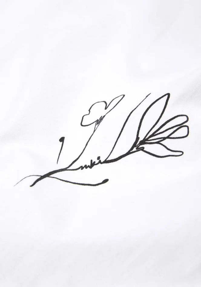 Shop MKI FLORAL TSHIRT White MKI MIYUKI ZOKU TShirts