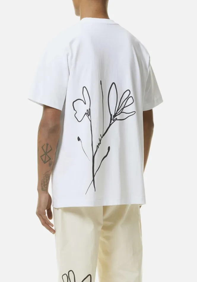 Shop MKI FLORAL TSHIRT White MKI MIYUKI ZOKU TShirts