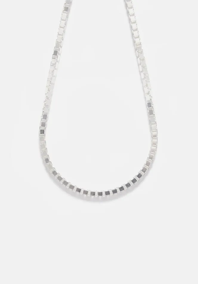 Shop MKI HEAVY BOX NECKLACE Silver MKI MIYUKI ZOKU Jewellery