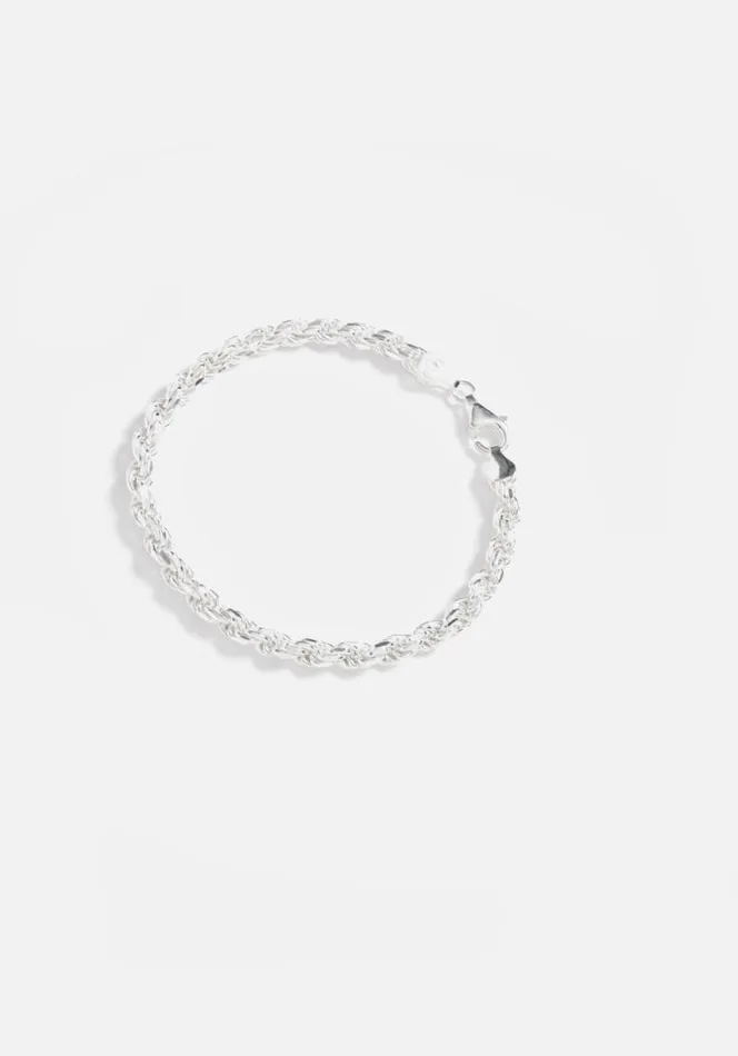Shop MKI HEAVY ROPE BRACELET Silver MKI MIYUKI ZOKU Jewellery