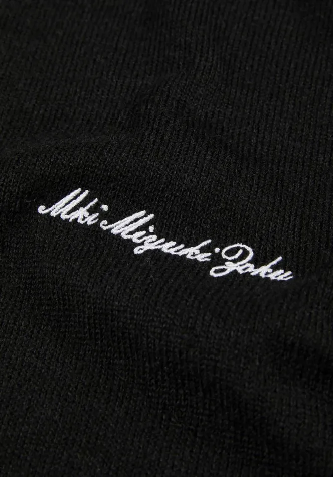 Shop MKI LIGHTWEIGHT MOHAIR KNIT CREWNECK Black MKI MIYUKI ZOKU Knitwear